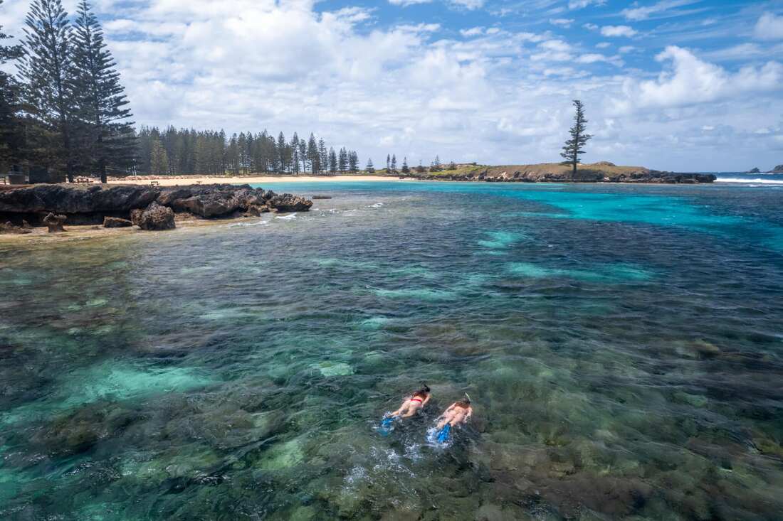 Snorkelling and Swimming in Norfolk Island’s Crystal-Clear Lagoons Norfolk island snorkelling